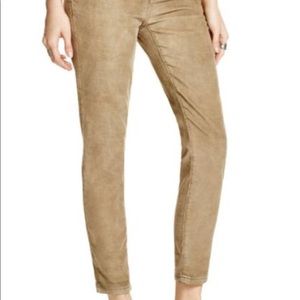 Free People Olive Corduroy Roller Crop